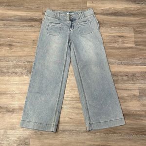 Tribal Audrey Mid-Rise Wide Leg Jean